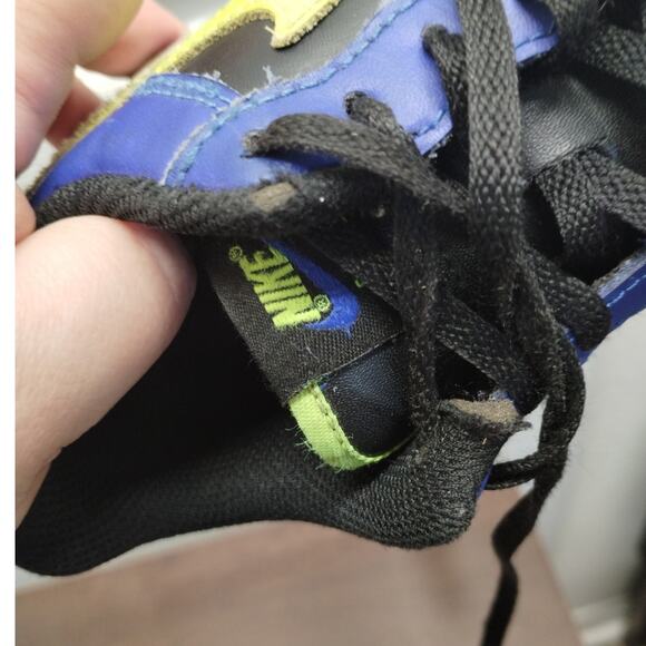 Nike Kids Size 1Y Air Force 1 LV8 Racer Blue Volt Low Top Sneakers FD0302-400 - Picture 5 of 8